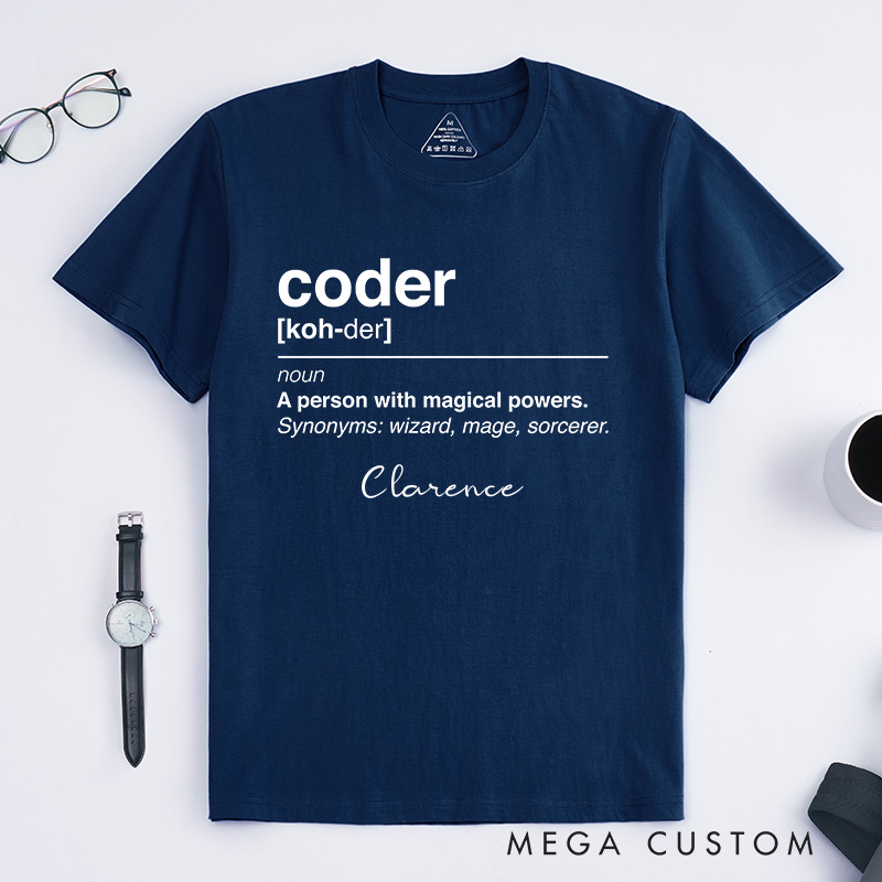 Personalized Programmer Engineer T-Shirt The Enchantment Of Coding Technology Computer Lover Shirt Gift for Geek Nerd