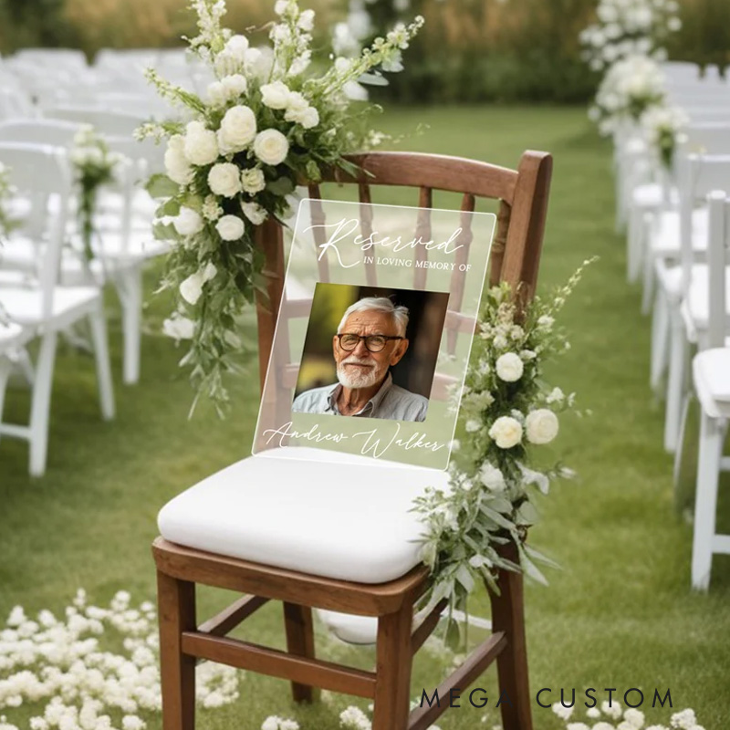 Personalized Reserved Memorial Sign Memorial Plaque In Loving Memory Wedding Decor Sympathy Gift Memorial Acrylic Wedding Sign