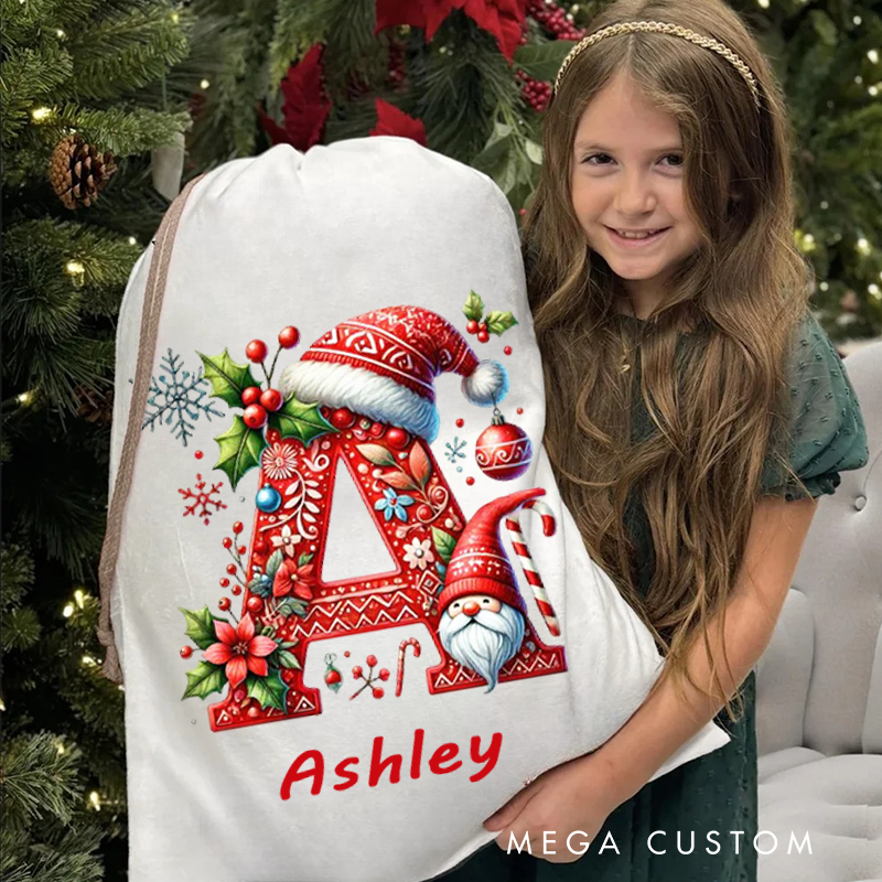 Custom Christmas Sack With Name Personalized Christmas Tree Sack Customized Christmas Gifts Customizable Christmas Supplies