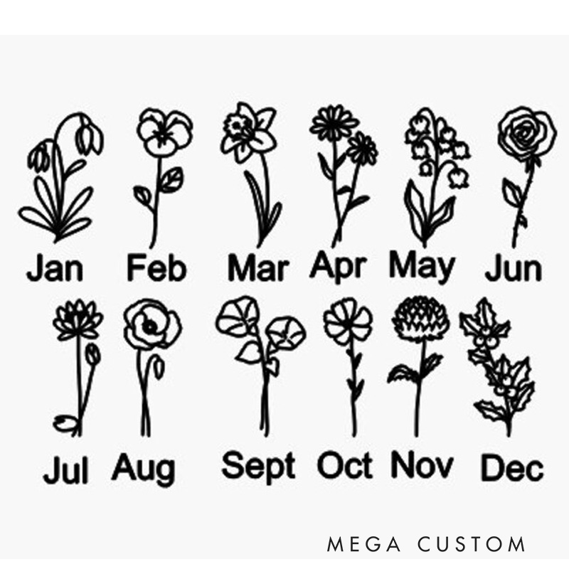 Personalized Rolling Pin and Spatula Baking Tools with Name Engraved Birth Month Flower Baking Gift Set Birthday Gift for Baker Baking Lover Gift