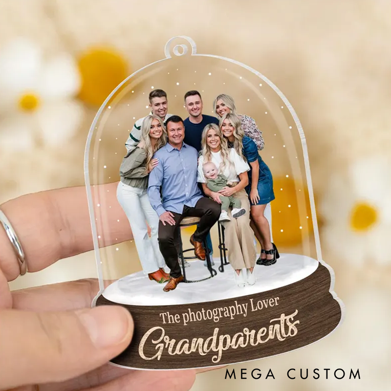 Personalized Family Photo Christmas Ornament Custom Acrylic Keepsake Gift