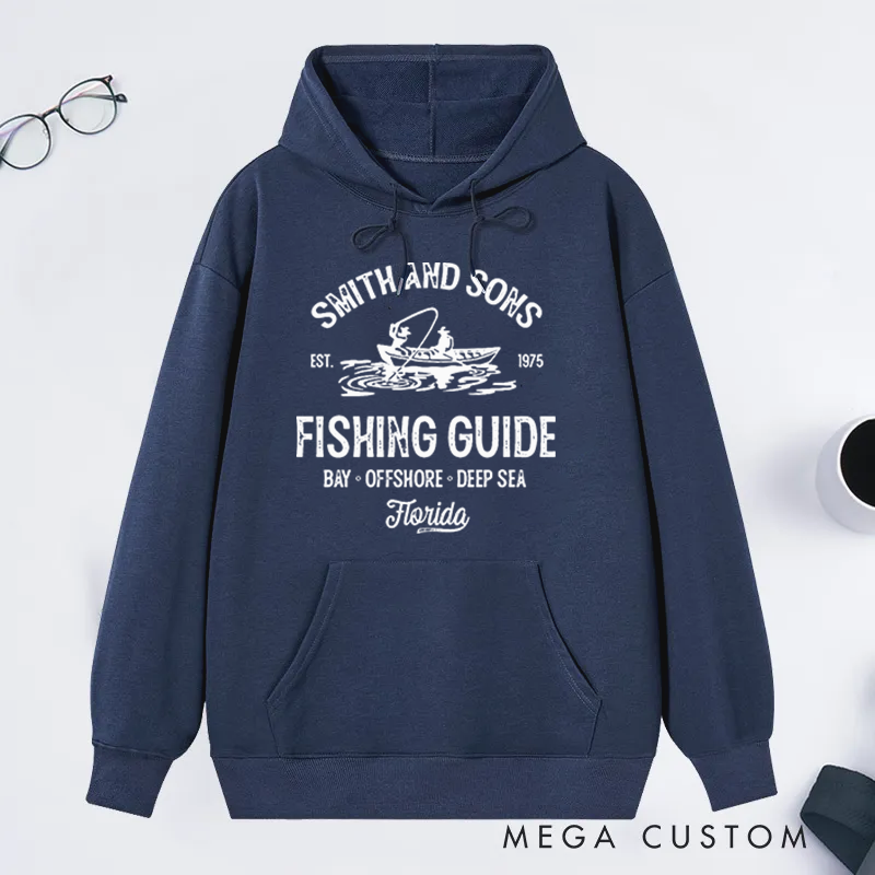 Personalized Fishing Hoodie Fishing Guide Hoodie Fly Fishing Gift Comfortable and Warm Perfect for Fishing Enthusiasts and Outdoor Adventures