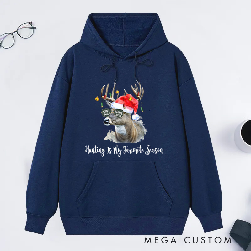 Personalized Jingle Bells Shotgun Shells Sweatshirt Christmas Deer Hunting Sweater Deer Hunter Gifts Christmas Hunter Rudolph Sweater Gift For Husband
