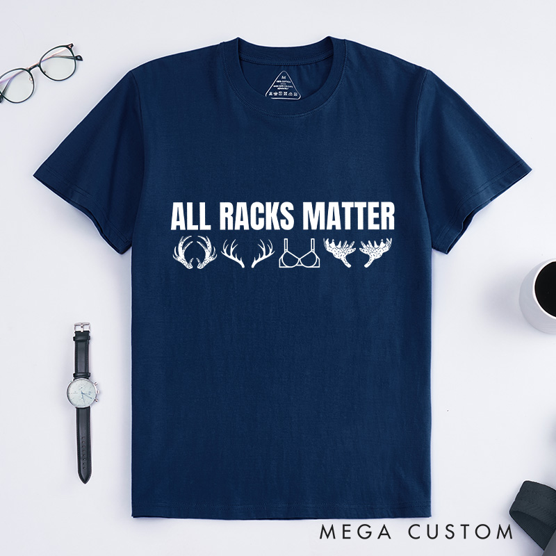 Personalized All Racks Matter Shirt Deer Hunting Shirts Hunting Gift for Him Fathers husband