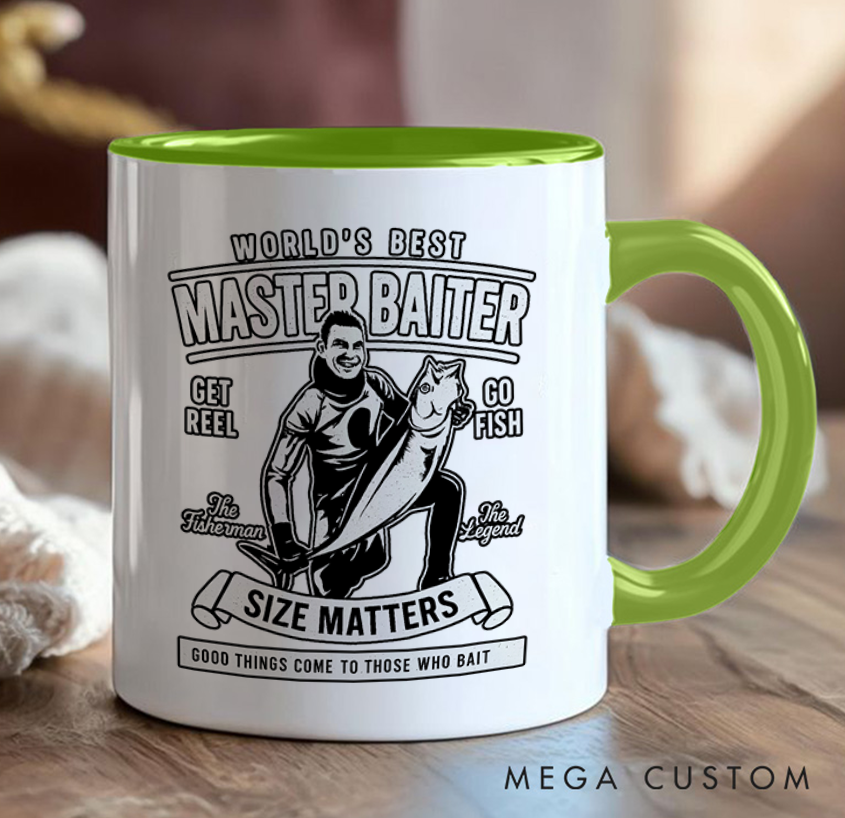 Personalized Fishing Mug Custom Photo Mug Funny Fishing Photo Mug Funny Gift for Anglers Unique Coffee Cup for Fishing Lovers