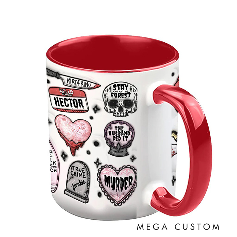 Personalized 3D Effect True Crime Junkie Mug TV Show Mug Movie Lover Gift for Friend Birthday Gift