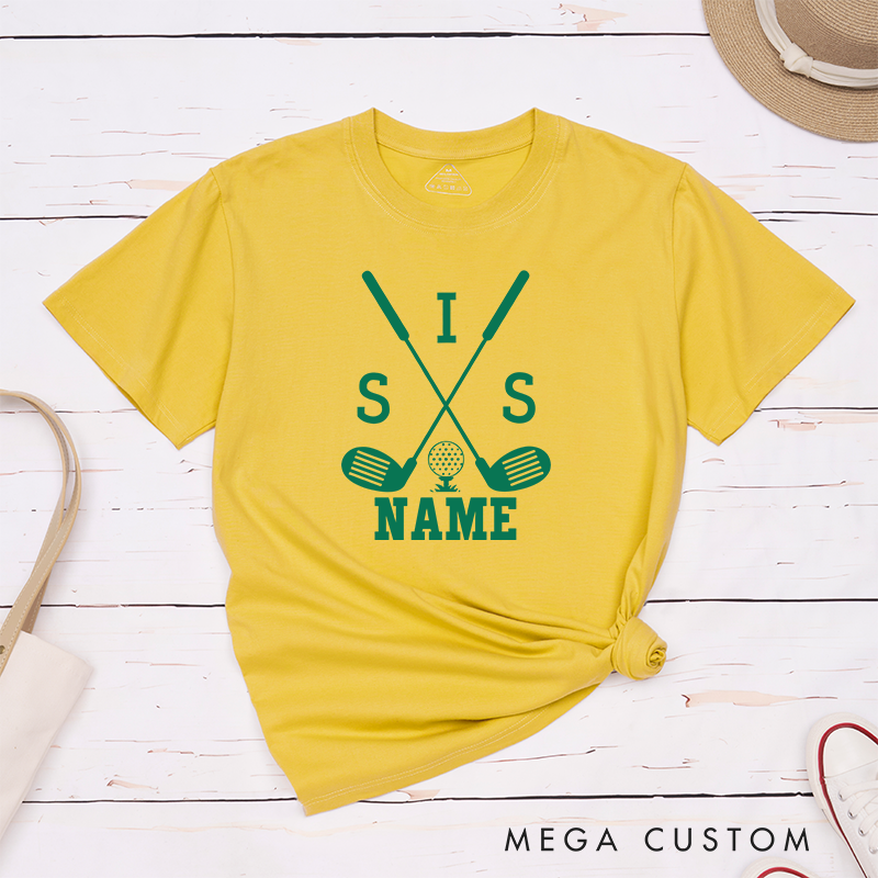 Personalized Golf Shirt with Customizable Name and Relationship Title