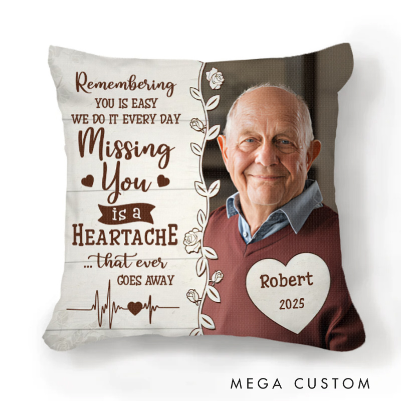 Personalized Photo Pillow I Am Always With You PillowBereavement Gift Sympathy Gift for Family