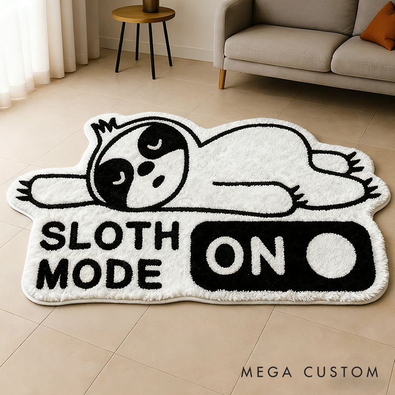 Personalized Sloth Mode Doormat Funny Hiking Lover Welcome Doormat Caravan Doormat Rv Gift Idea for Camping Lover