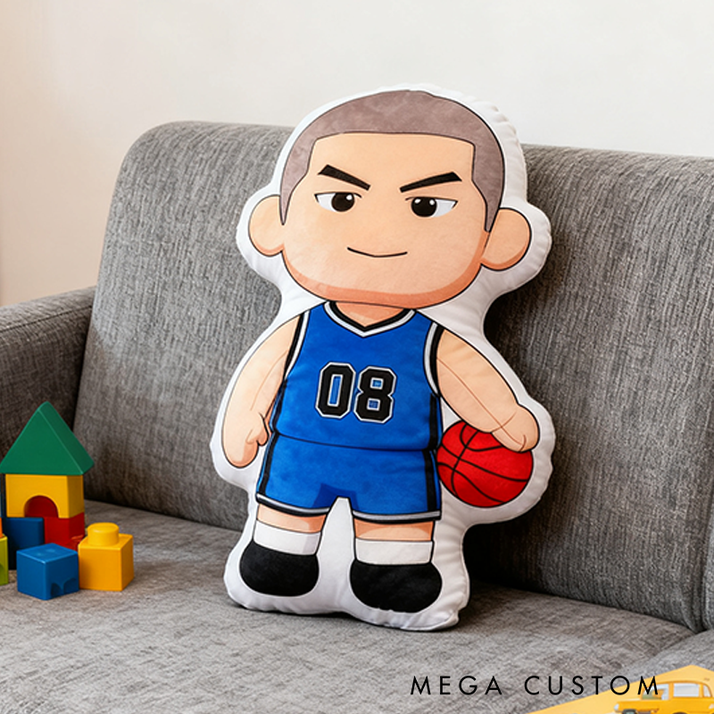 Personalized Basketball Player Pillow with Custom Name and Number