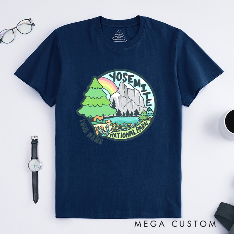 Personalized Mountain T-Shirt Camping Adventure T-Shirt for Nature Travelers Outdoors Lover Gift