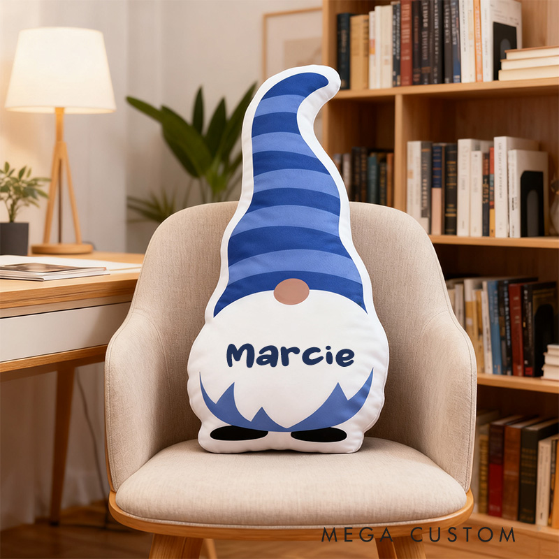 Personalized Cute Hanukkah Gnome Pillow with Custom Name Home Decor Happy Hanukkah Gift for Jewish Family