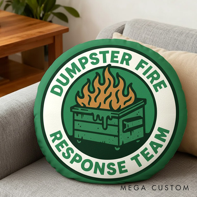 Personalized Dumpster Fire Response Team Funny Geek Pillow Gifts Geek Nerd Lover