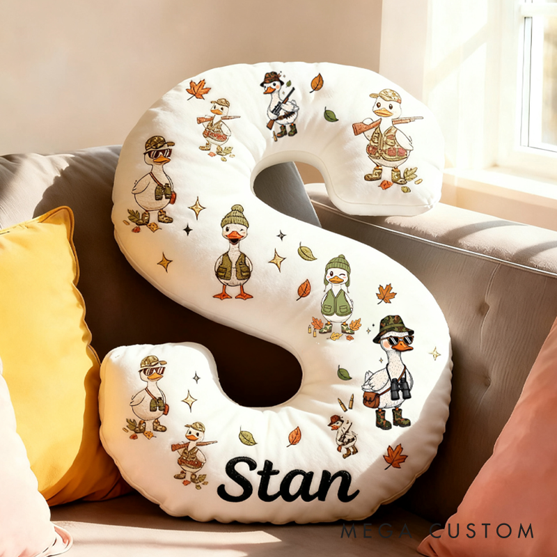 Personalized Hunting Season Pillow Duck Hunting Pillow Nature Hunting Lover Pillow Gift for Kid Hunting Lover