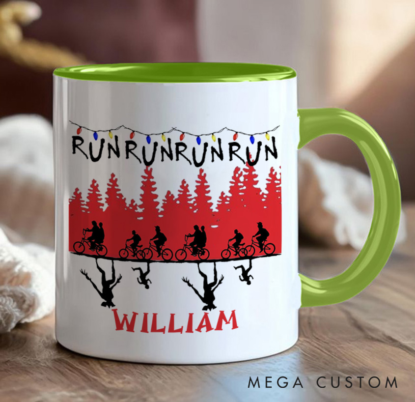Personalized Christmas Things Cyclist Coffee Mug Funny Bicycle Gift Lover Mug Cyclist Gift Mountain Biker Gift Cycling Gift Bike Gift Bicyclist Mug Colour Options Available