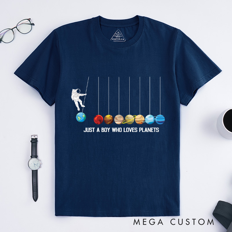 Personalized Astronaut Spaceman Planets Funny Space Dwarf Solar System Astronomy T-Shirt Space Geeks Gifts