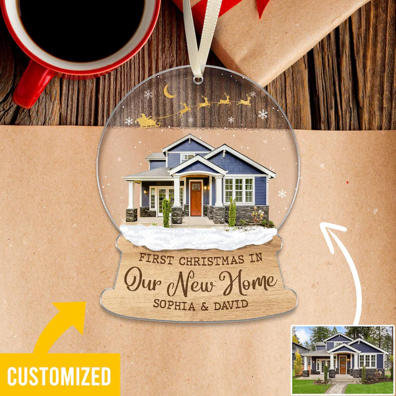 Personalized New Home Photo Ornament Custom New Home Gift Our New Home Ornament Housewarming Ornament Gift 2025