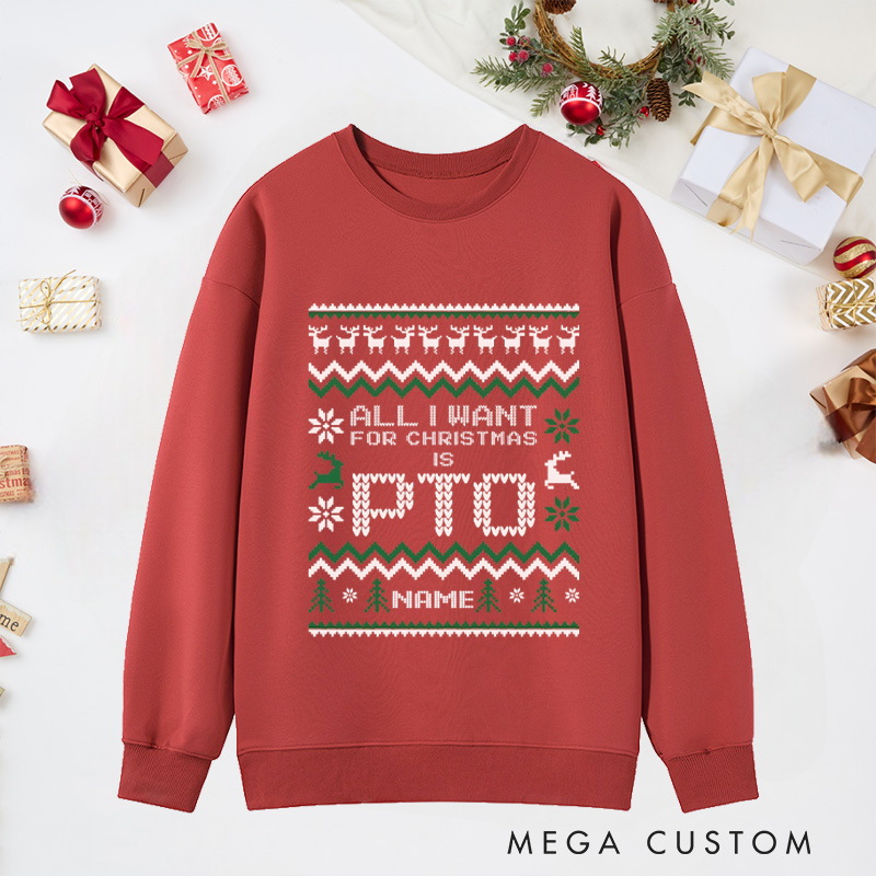 Personalized Office Christmas Sweatshirt Funny Christmas Pto Sweatshirt Work Christmas Party Gift for Geek Nerd Work Gift Exchange