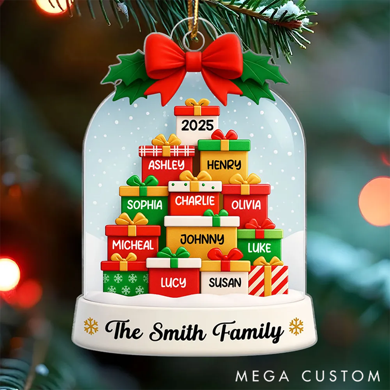 Personalized Acrylic Ornament Christmas Gift for Family