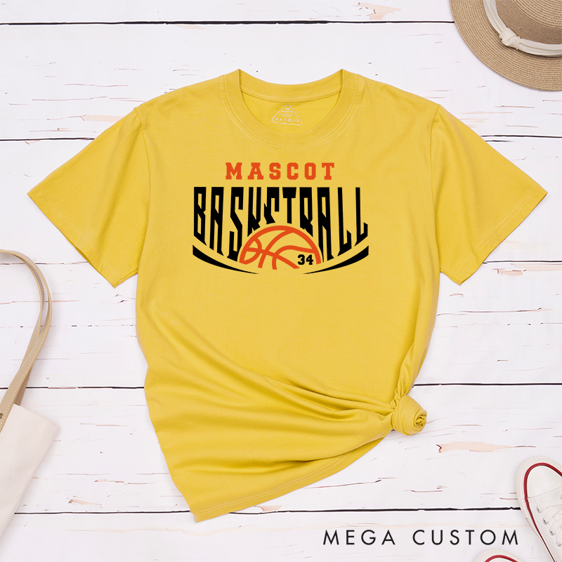 Personalized Basketball T-Shirt with Custom Name and Number for Men and Women