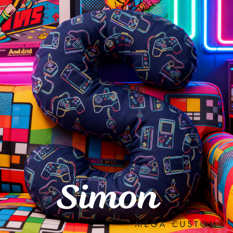 Personalized Gaming Controllers Pillow Games Console Gamers Joystick Handheld Lover Pillow Gift for Geek Game Lover