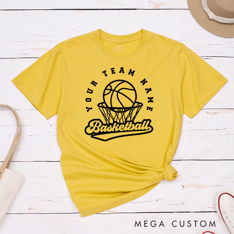 Personalized Basketball T-Shirt Featuring Your Team Name Perfect for Game Days