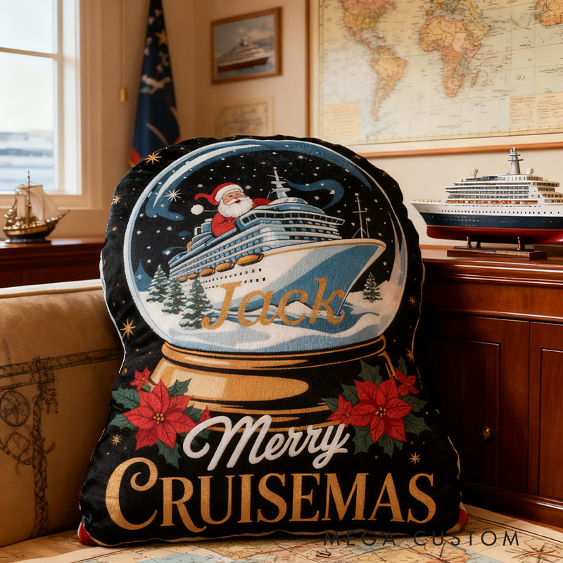 Personalized Cruise Christmas Pillow Graphic 3D Print Pillow for Travel Lovers
