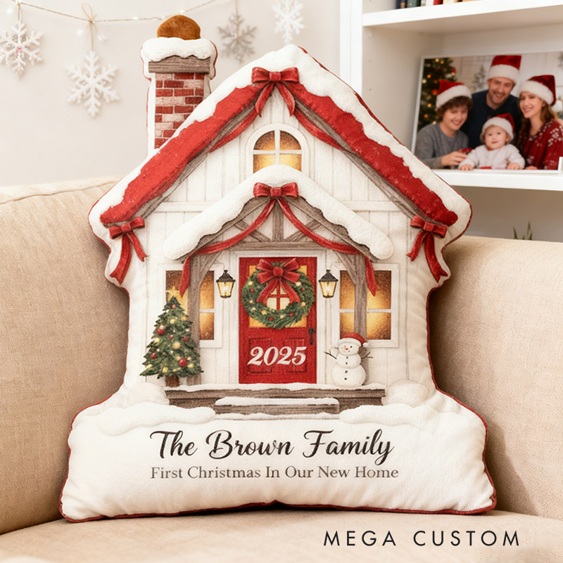 Personalized New Home Pillow Graphic 3D Print Custom Family Name New Home Gift Housewarming Gift