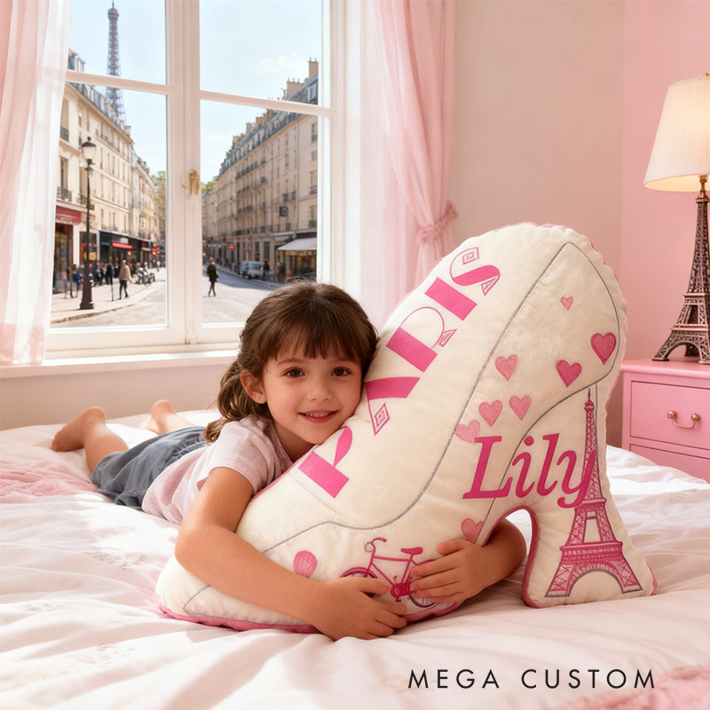 Personalized Eiffel Elegance Pillow Graphic 3D Print Pillow for Travel Lovers