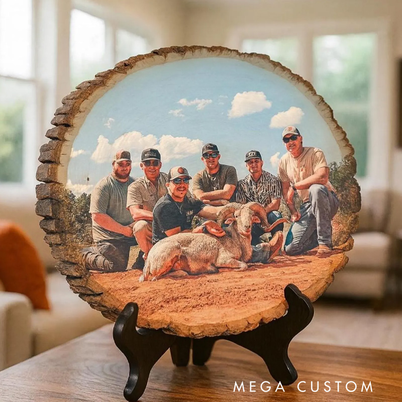 Personalized Hunting Decor Custom Wood Photo Hunting Gift Rustic Hunting Picture on Wood Outdoor Pictures Christmas Gift for Hunting Lover