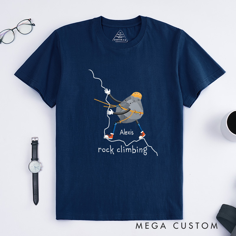 Personalized Rock Climbing Shirt Present for Boulderer Lead Climb Shirt Vintage Mountaineering Bouldering Tee Sport Climber Gift