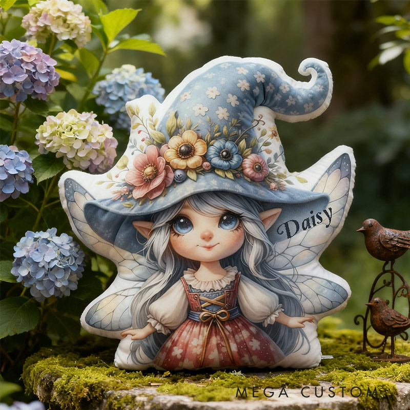 Personalized Enchanted Garden Fairy Pillow Graphic 3D Print Pillow for Gardening Lovers
