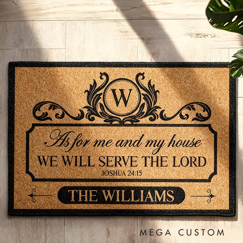 Personalized Welcome Doormat Custom Coir Mat With Family Name Indoor Outdoor Rug Perfect Housewarming New Home Gift 