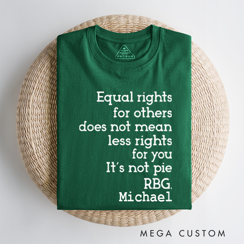 Personalized Classic Car T-Shirt Custom Equal Rights Design T-Shirt Citizen Rights Tee