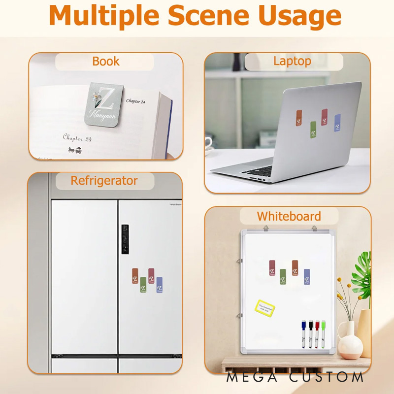 Personalized Horse and Birth Flower PU Leather Magnetic Bookmark Clip with Name Daily Use Birthday Gift for Book Lovers Riding Lovers Equestrian Lovers