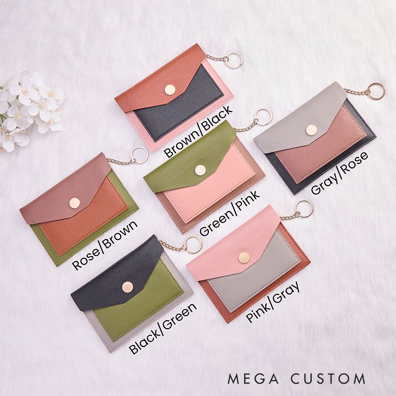 [Copy]Personalized Leather Wallet for Girl Birth Flower Wallet for Her Slim Wallet Purse Wallet Cute wallet Unique Gift for Her Birthday Gifts