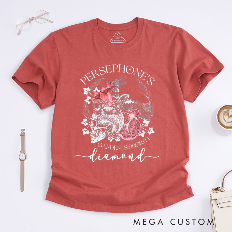 Personalized Persephone's Garden Classic T-Shirts Garden Sorority Shirt Book Lover Shirt Garden Club Shirt Cora Hades Olympus Goddess Shirt