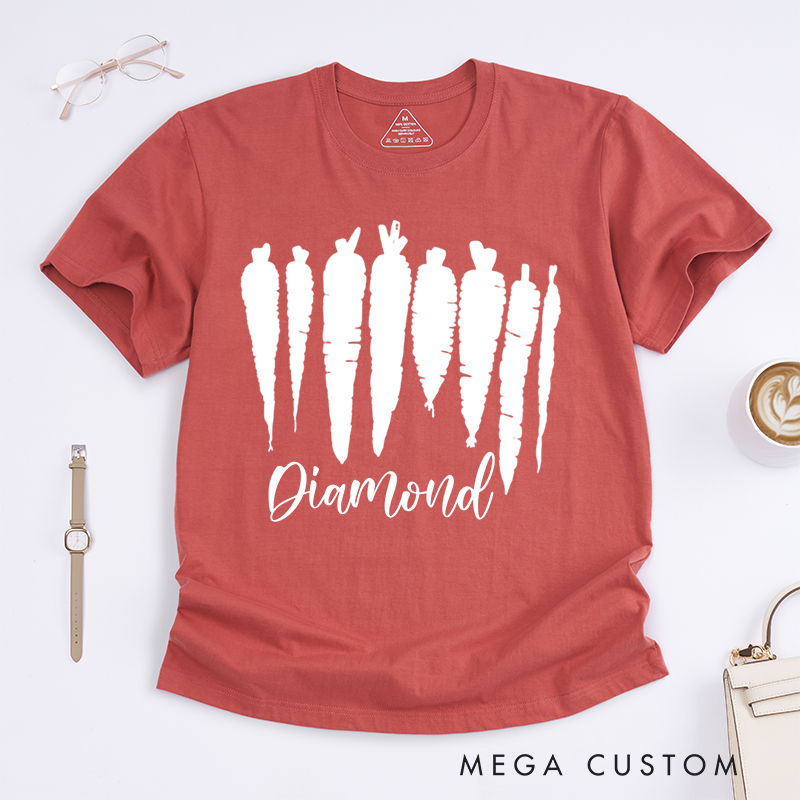 Personalized Carrot Classic T-Shirts Food Shirt Vegetable Shirt Foodie Gift Gardening Gift Farmer Gift Plant Lover Gift