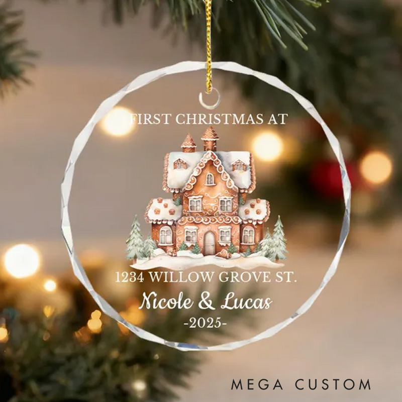 Personalized First Christmas At New Home Ornament New Home Gifts New Home Ornament Housewarming Gifts Unique Christmas Gifts for Couples