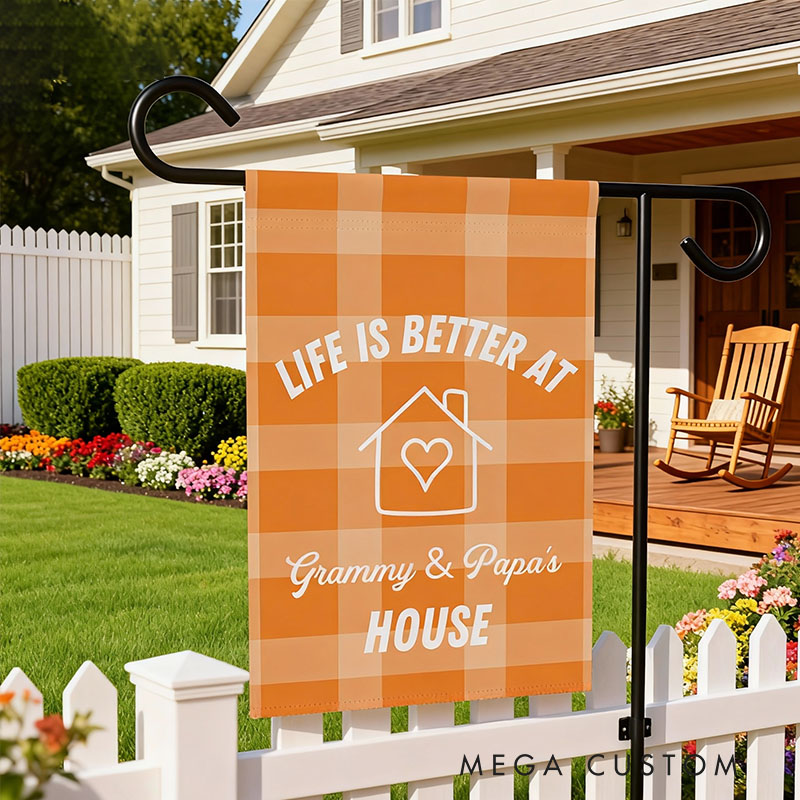 Personalized Grandparent Gift Garden Flag for Grandparents with Custom Names Nana & Papa Gift Gift from Grandkids Gift for Grandma