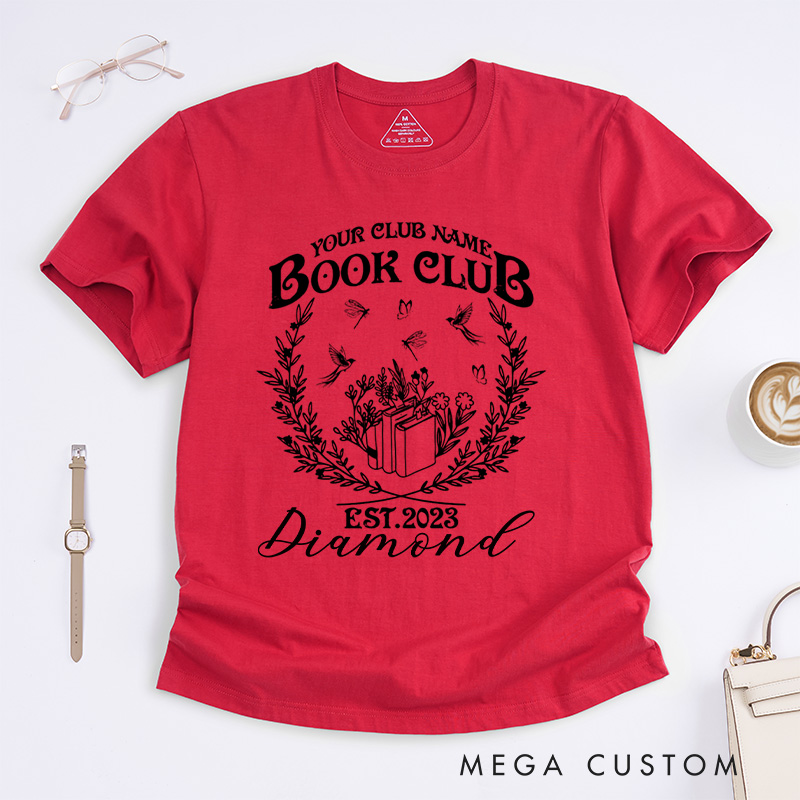Personalized Book Club Classic T-Shirts Since Reading Club Shirt Bookish Gift Book Lover Gift Book Lover Shirt Name Book Club Tee Book Gift