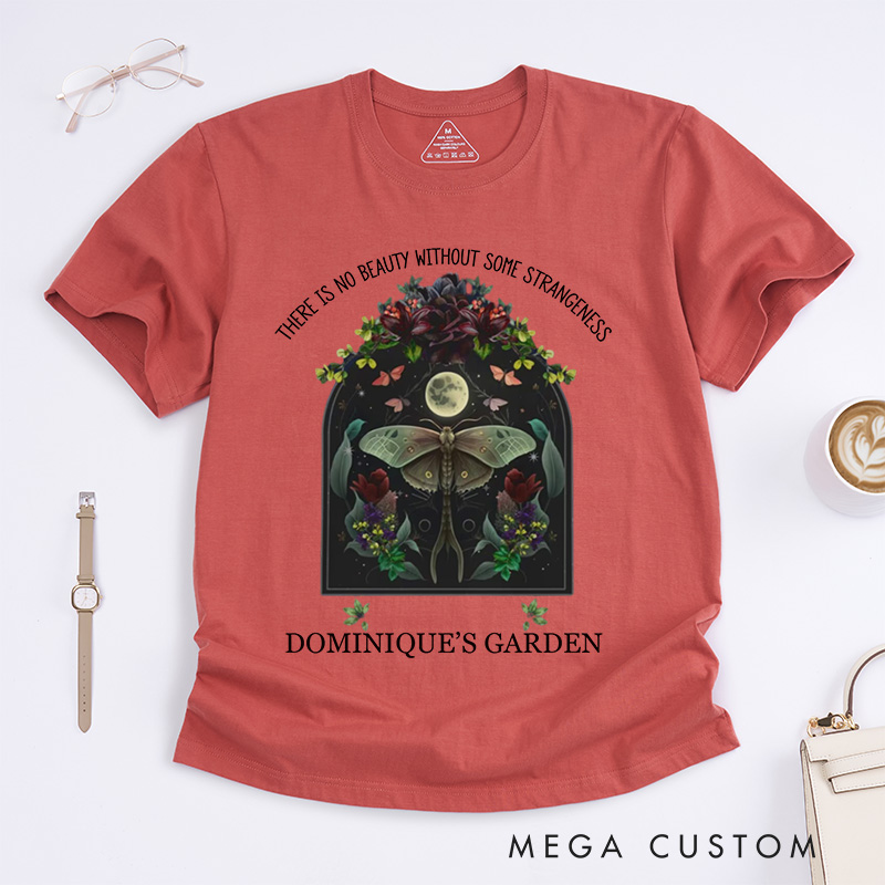 Personalized There is No Beauty without Some Strangeness Classic T-Shirts Dark Academia Bookish Gift Night Garden Literary Quote Shirt Bookish Tee