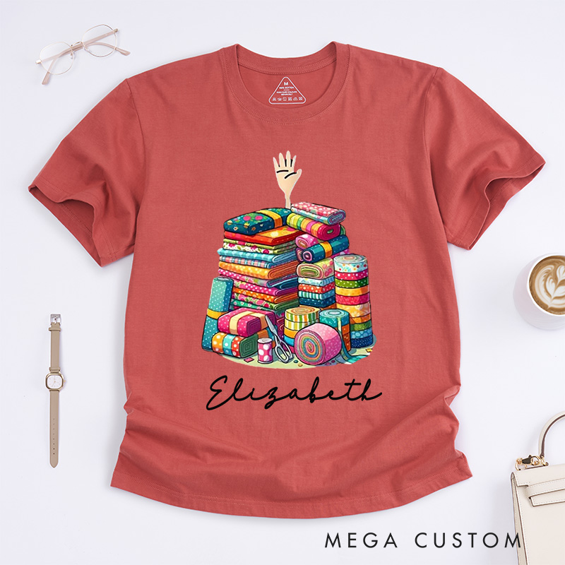 Personalized I'm Ok Classic T-Shirts Sewing Lover Shirt Funny Sewing Shirt Quilting Gift For Quilter Quilting Lovers 