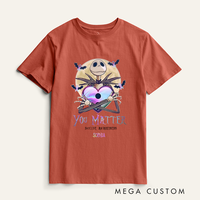 Personalized You Matter Mental Health T-shirt Suicide Awareness Gift 