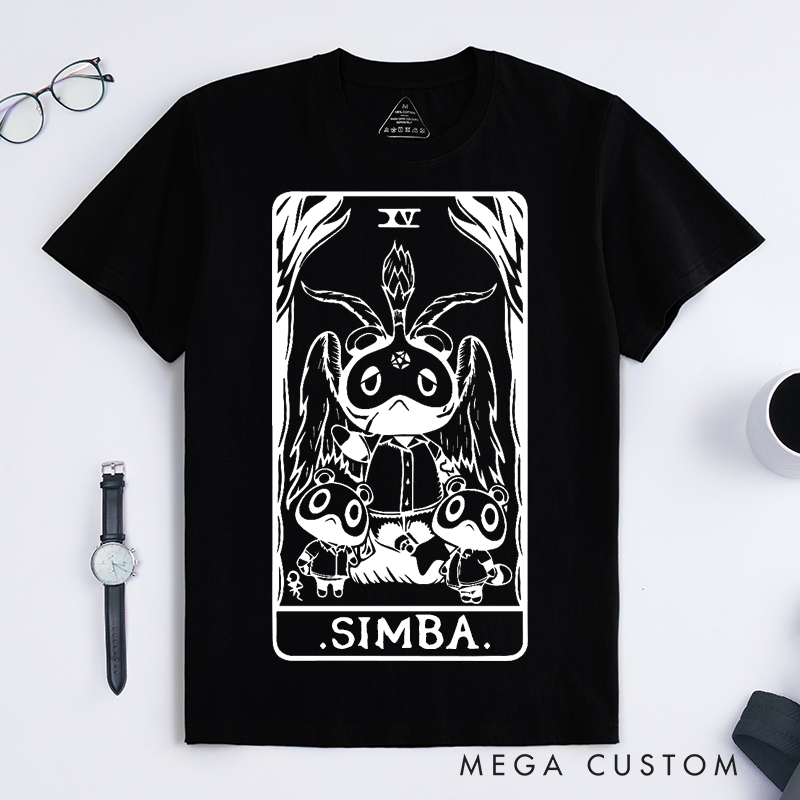 Personalized Tarot Lovers Classic T-Shirts The Devil T-Shirt Tarot Collection Gift Clothing