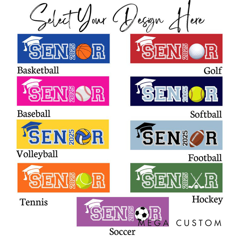 Personalized Senior 2025 Sports Beach Towel with Custom Name School Name Graduation Cap Design and Choice of Sports Ball