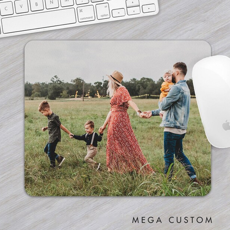 [Copy]Personalized Mouse Pad Custom Family Photo Mousepads Unique Keyboard Accessory Desk Decor Aesthetic Coworker Gift Custom Office Gift