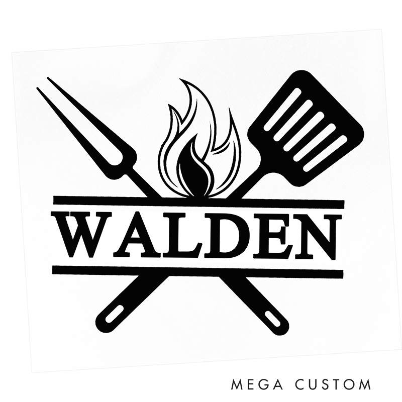 Personalized Apron Custom Apron Kitchen Apron with Pockets Personalised Name Dad Husband Grandad Fathers Day Birthday Gift Housewarming Gift