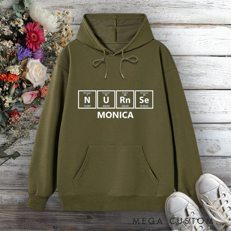 Personalized Hoodies for Nurse The Elemental Hero Design Hoodies