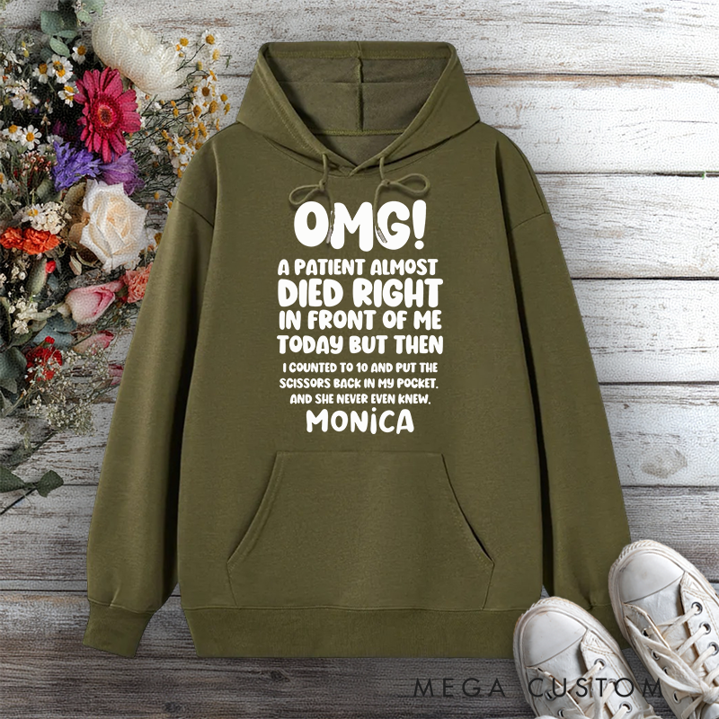Personalized Hoodies for Nurse OMG Nurse Humor Design Hoodies International Nurse Day Gift
